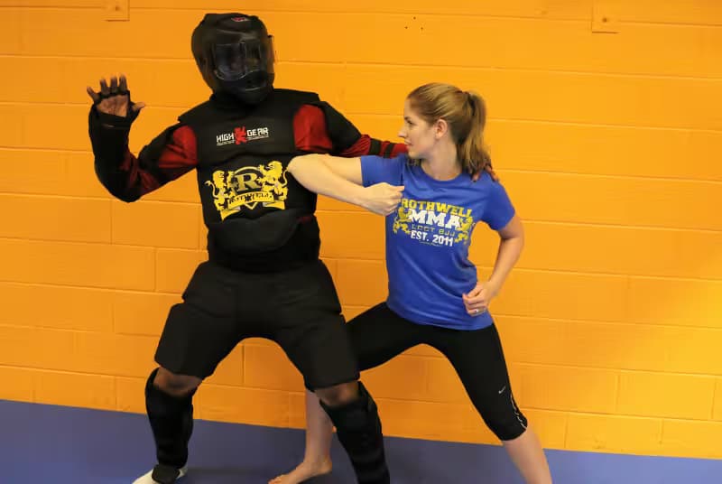 A self defense class