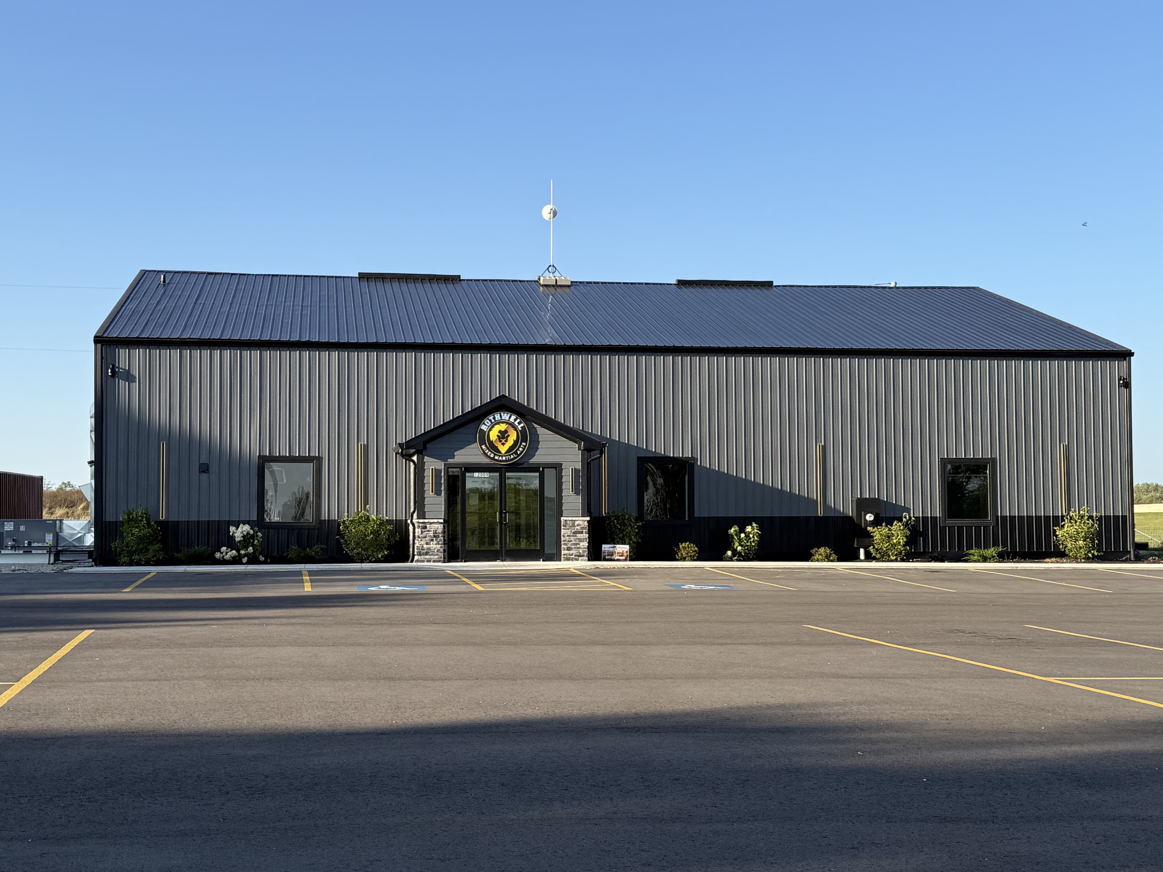 front of rothwell mma building