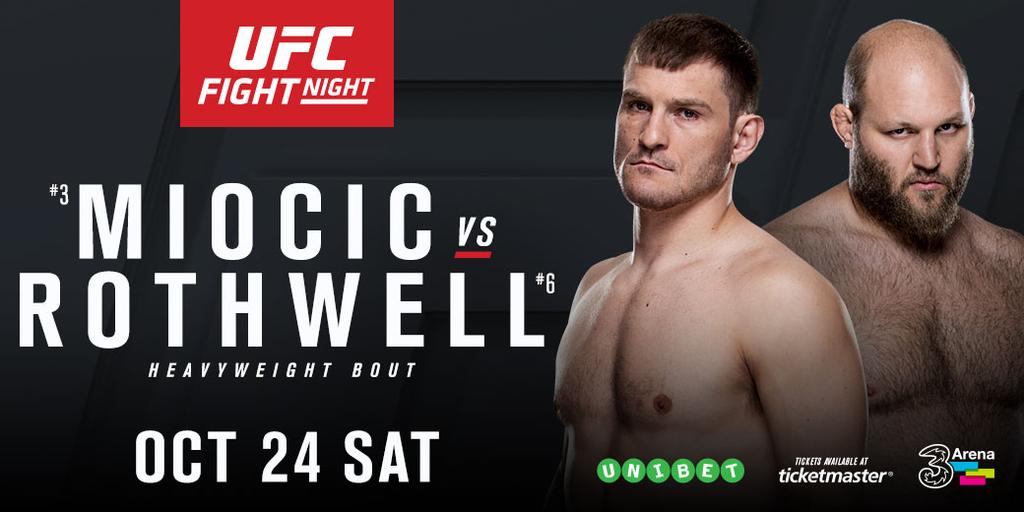 Rothwell vs. Miocic set for UFC Fight Night 76
